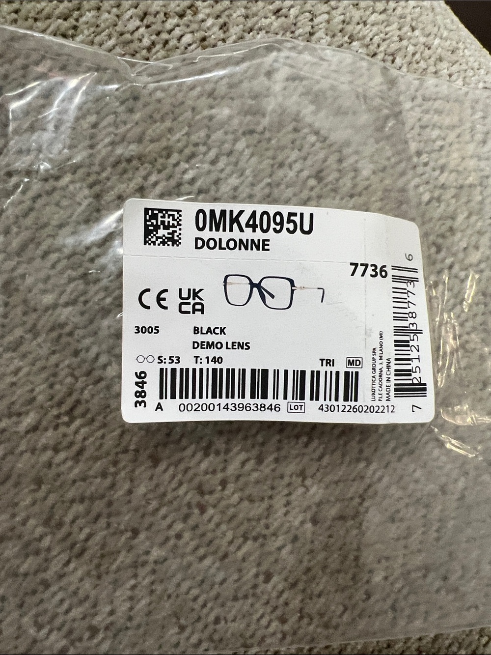 Micheal Kors Clear Demo lenses